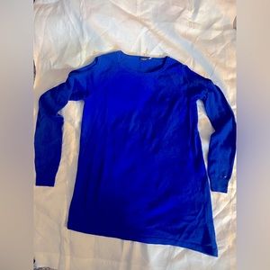 Blue, Asymmetrical Magaschoni Cashmere Sweater